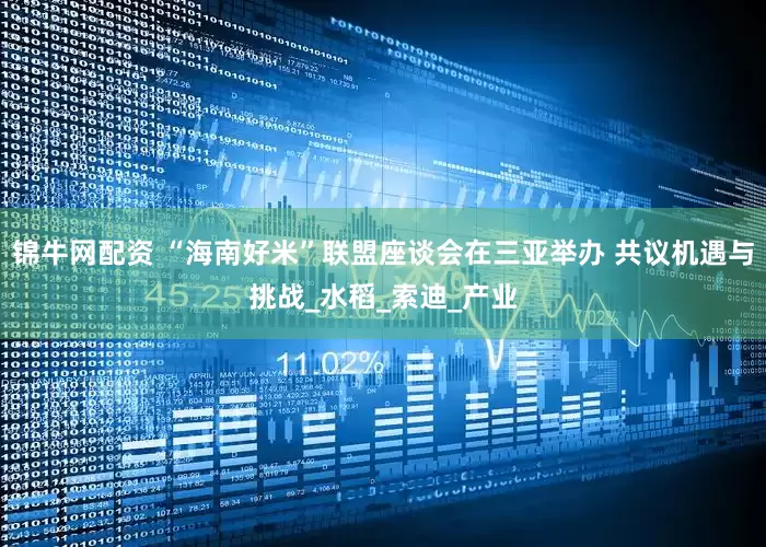 锦牛网配资 “海南好米”联盟座谈会在三亚举办 共议机遇与挑战_水稻_索迪_产业